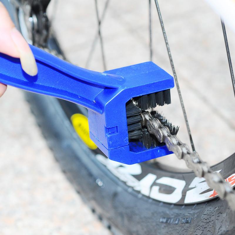 1pc Chain Cleaning Scrubber MTB Mountain Bike Wash Tool Microfiber Motorcycle Bicycle Chain Cleaner Brush Moto Accessries