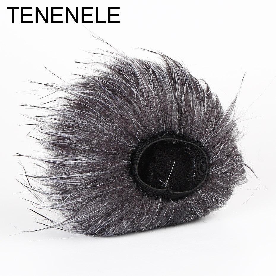 TENENELE para Tascam DR 22WL micrófono Muff cubierta de parabrisas al aire libre de felpa peludo parabrisas proteger para Tascam DR-22WL micrófono