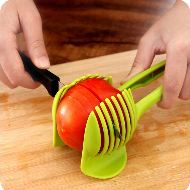 Keuken Gadget Lemon Tomaat Aardappel Slicer Multifunctionele Ei Voedsel Clip Slimme Ui Snijder Salade Keuken Koken Accessoires