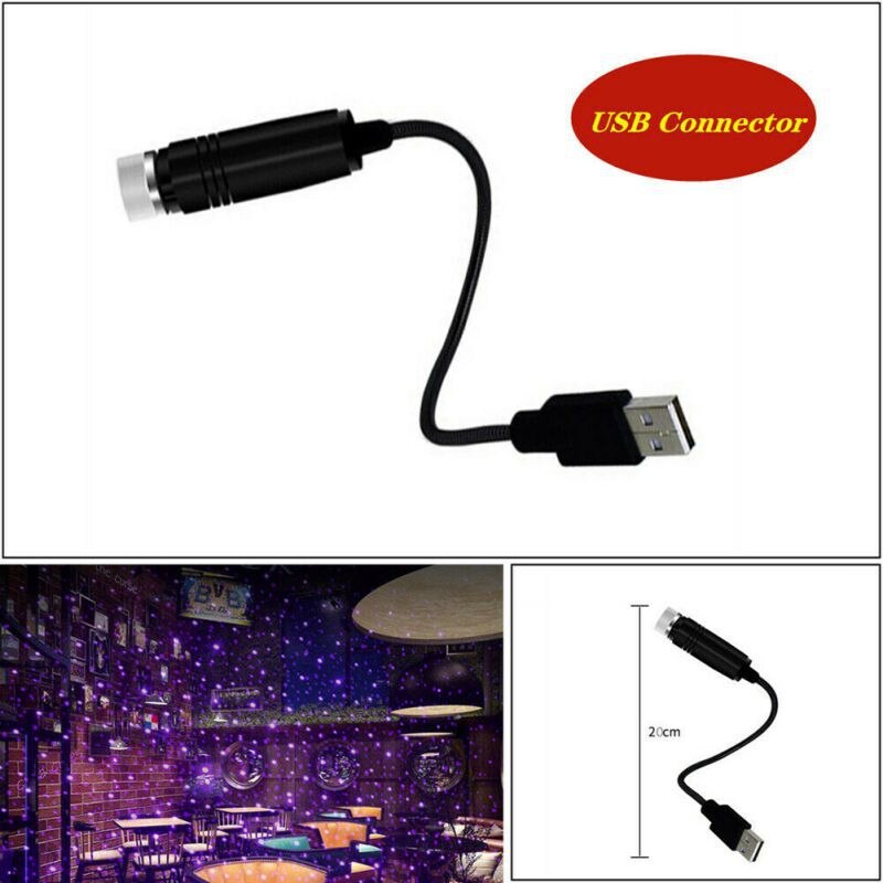 1PCS Projection Lamp Car Roof Lights Romantic USB Night Light Atmosphere Lamp Home Ceiling Decoration Light Toys: Default Title