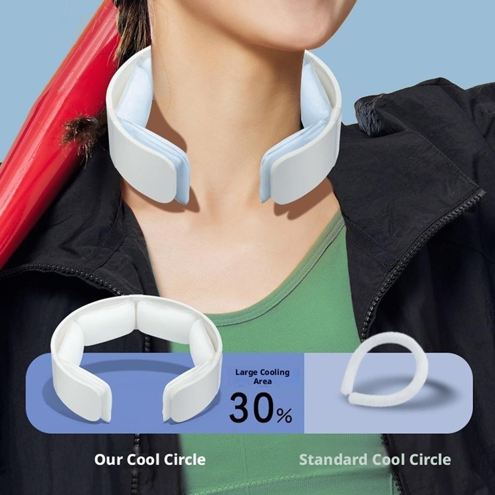 Neck Cooling Tube Reusable PCM Ice Cool Scarf Long Lasting Neck Band for Men Women Indoor Outdoor Activities