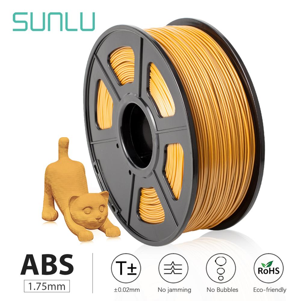 Enotepad ABS 3D Drucker Filament 1,75mm 3D Druck Filament Niedrigen Geruch dimensional Genauigkeit +/-0,02mm (1KG) keine toxischen Material: ABS-Gold