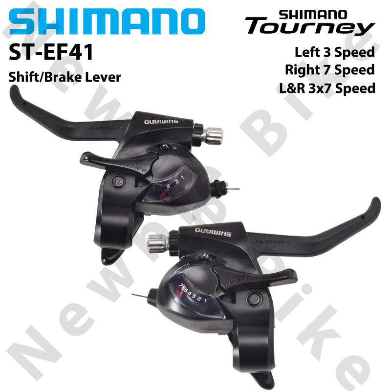 Shimano turnering  ef41 girspak 3 x 7- trinns 3- trinns 7- trinns til mtb-sykkel venstre høyre girspak terrengsykkel avtrekker