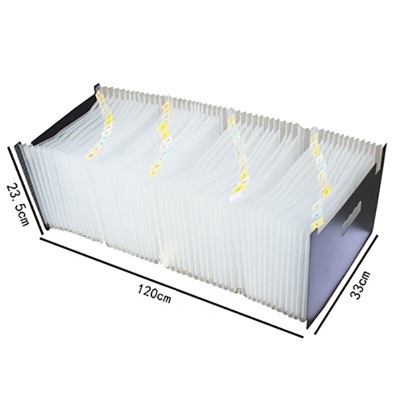 48 Pocket Map A4 Extensible File Organizer Accordeon Map Indeling Zak Desktop Storage Informatie Rack