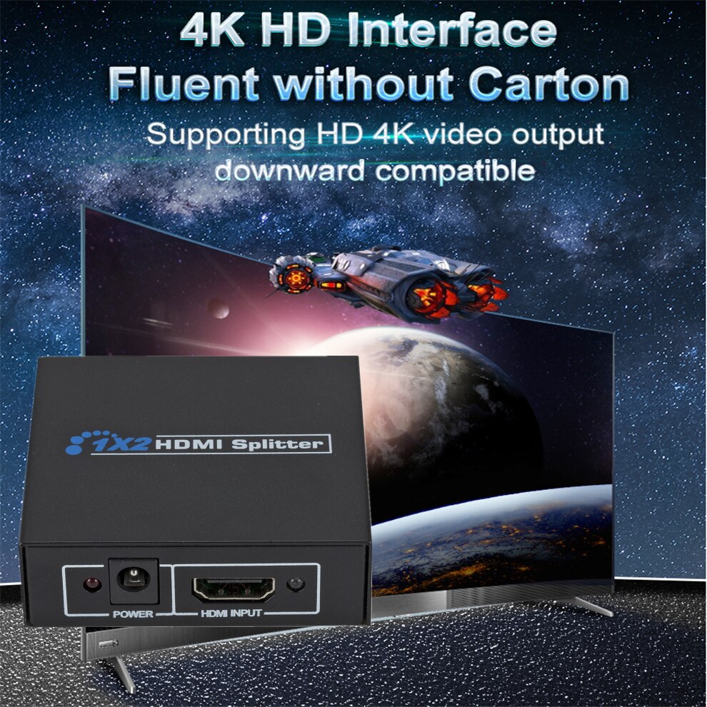 HD HDMI Splitter one in two HDMI Switch Amplifier 2 Output 1X2 Female Splitter Distributor signal Router Video Audio adapter