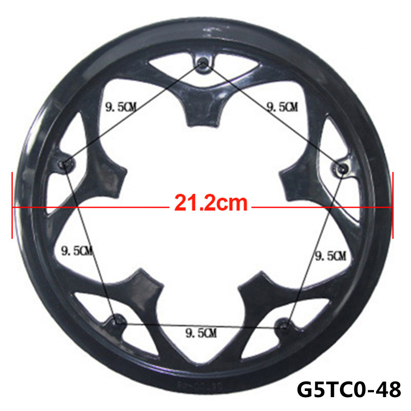 MTB Road Fahrrad Kettenrad Schutz Kurbelgarnitur Kurbel Schutzfolie Fahrrad Kette Rad Ring Schutzhülle 32 42 44 46 48 50 52T