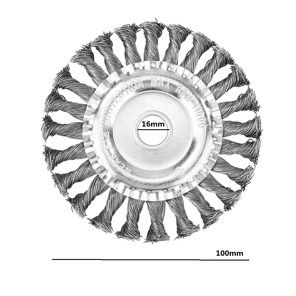 Rotary Joint Wire Wheel Twist Knot Steel Universal Grass Weeding Tool Brush Disc Easily Carrying Part Eco-friendly Tool