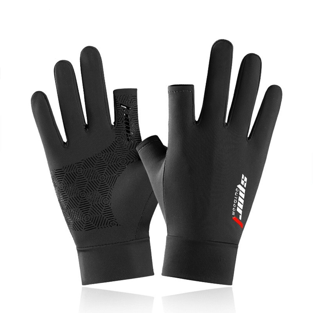 Fishing Catching Gloves Protect Hand Anti-slip Fish Gloves: Army Green