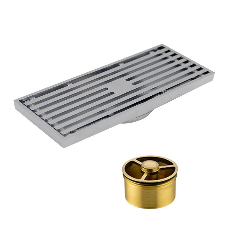 Invisible Stainless Steel Floor Linear Waste Grates Grid Strainer Shower Drain R9UF: S-20cm