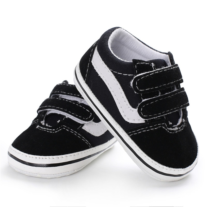 0-18m fasion nyfødt barn baby dreng pige sko blød sål hvid barnevogn sko sneakers hvid canvas casual tenis infantil sneaker