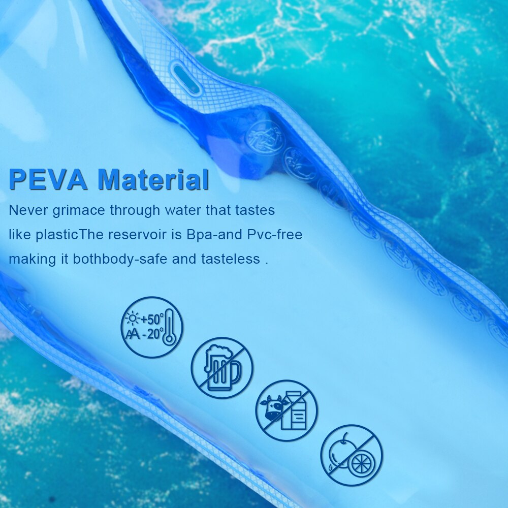 Camping Water Reservoir Water Bladder Hydration Pack Storage Bag BPA Free - 0.25L 0.5L 2L Running Hydration Vest Backpack