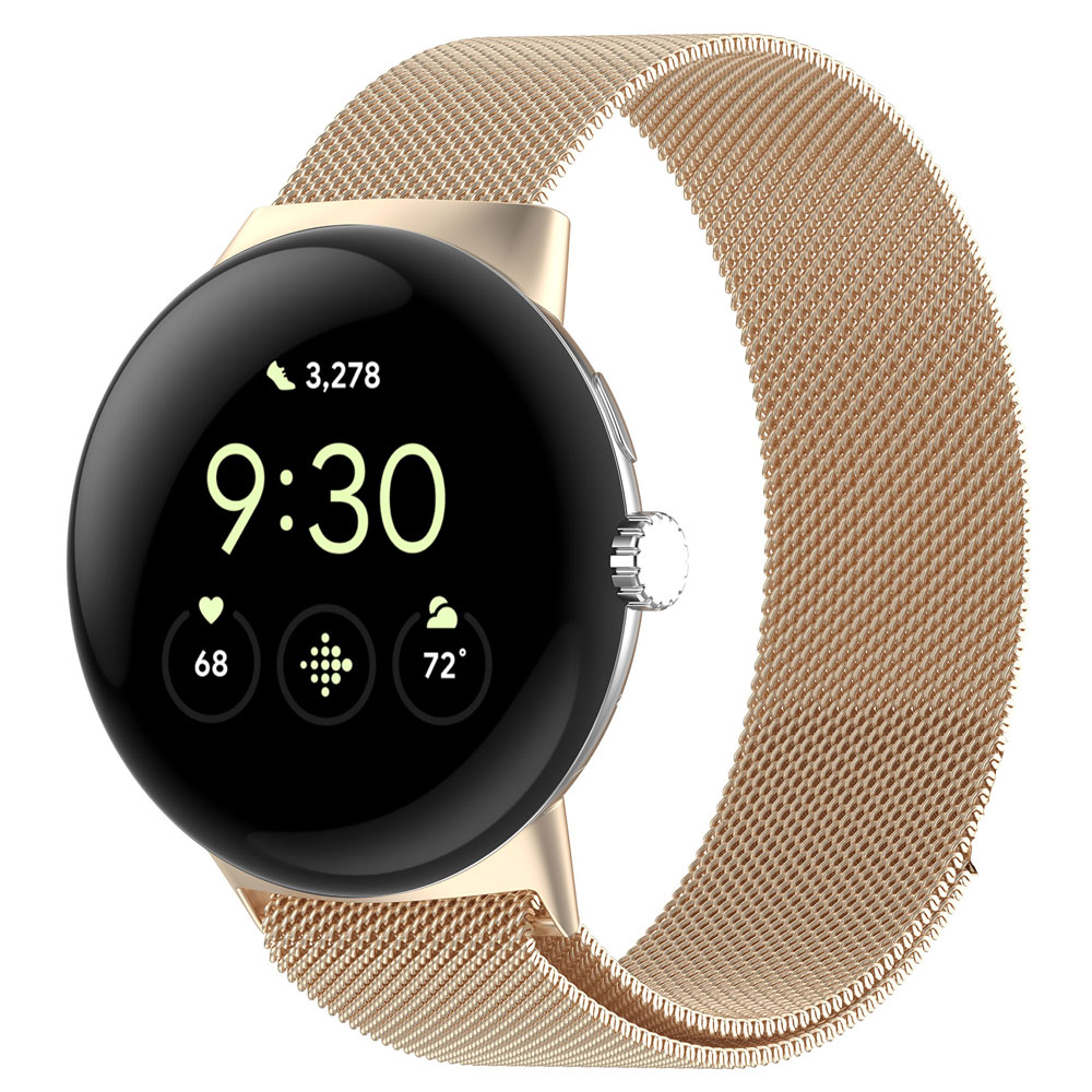 Milanesisk løkkeklokkerem til google pixel watch 3 41mm 45mm watch 3 magnetisk rem armbånd armbånd rustfritt stål metallrem