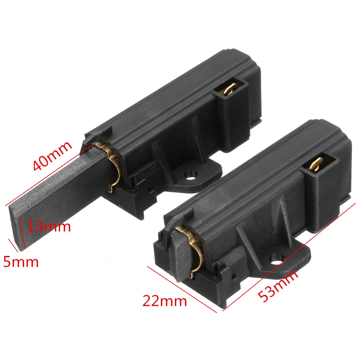 2 stück kohlebürsten für den sohlenmotor von waschmaschinen, passend für zanussi electrolux aeg 4006020152