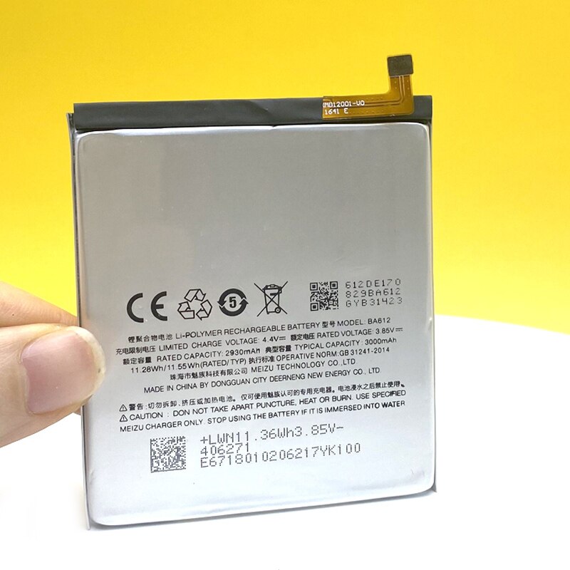 Original BA612 Battery For Meizu 5S M5S M612Q M612M M612H 3000mAh Smart Phone +Tracking Number