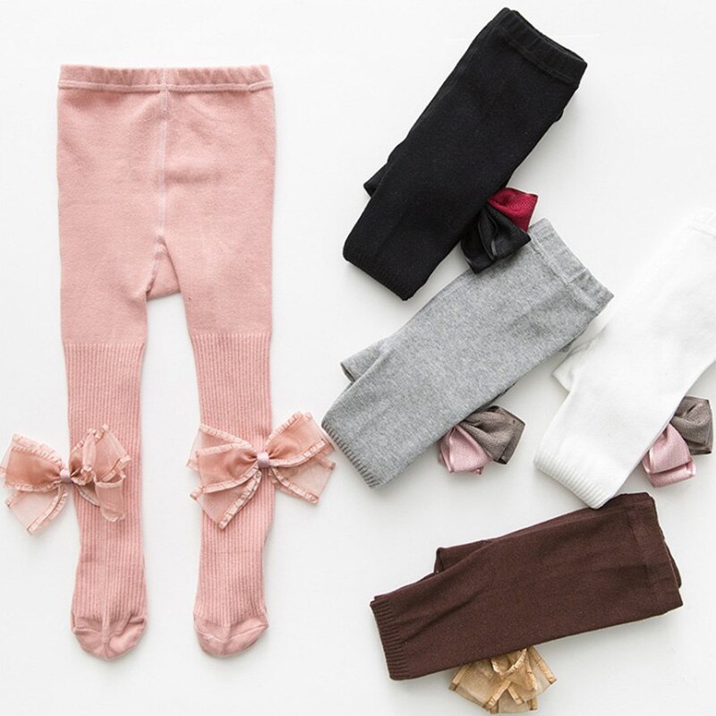 Filles bébé bande dessinée nœuds collants bébé fille collants coton enfants patchwork bas enfants vêtements
