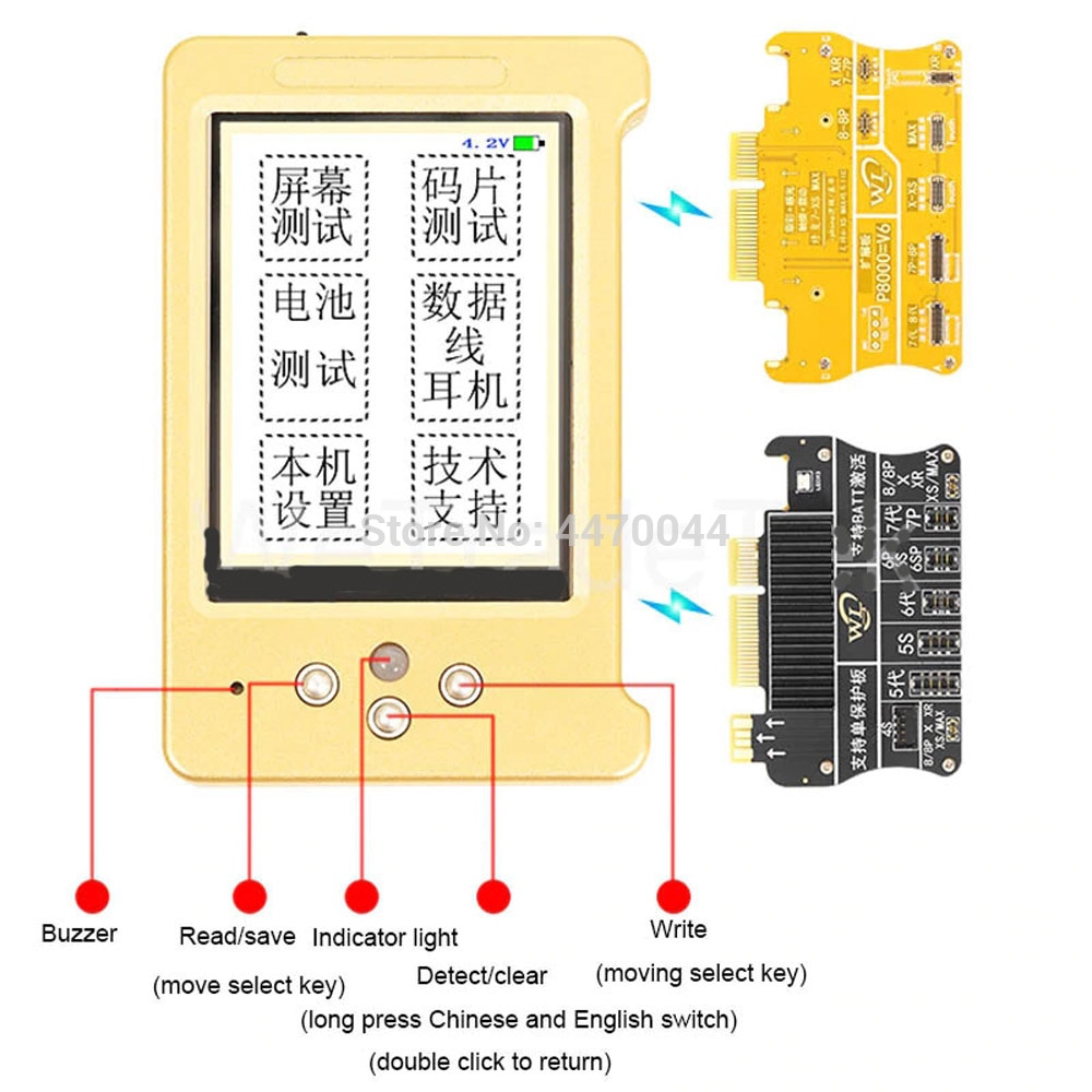 WL V6 LCD Bildschirm Original Farbe Programmierer Lichtempfindliche Reparatur Modul Für X XS 11Profi Max 7 8 P Wahre Tonne berühren Batterie Reparatur