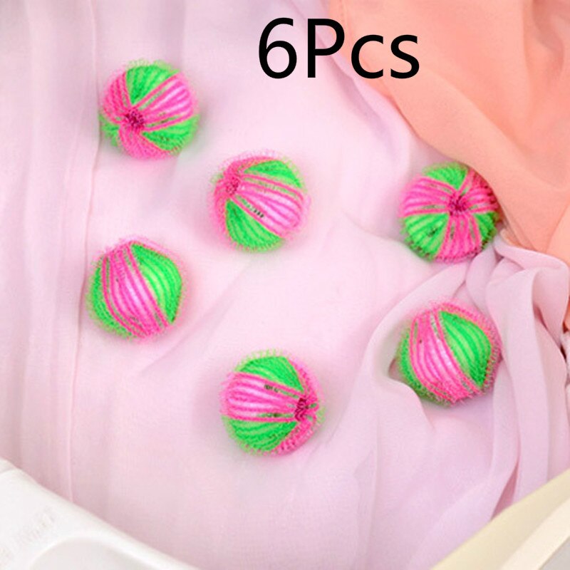6pcs Washing Machine Balls Wash Laundry Ball Dryer Fabric Soften Helper Cleaning Tools Saves Drying Time Trockner Ball