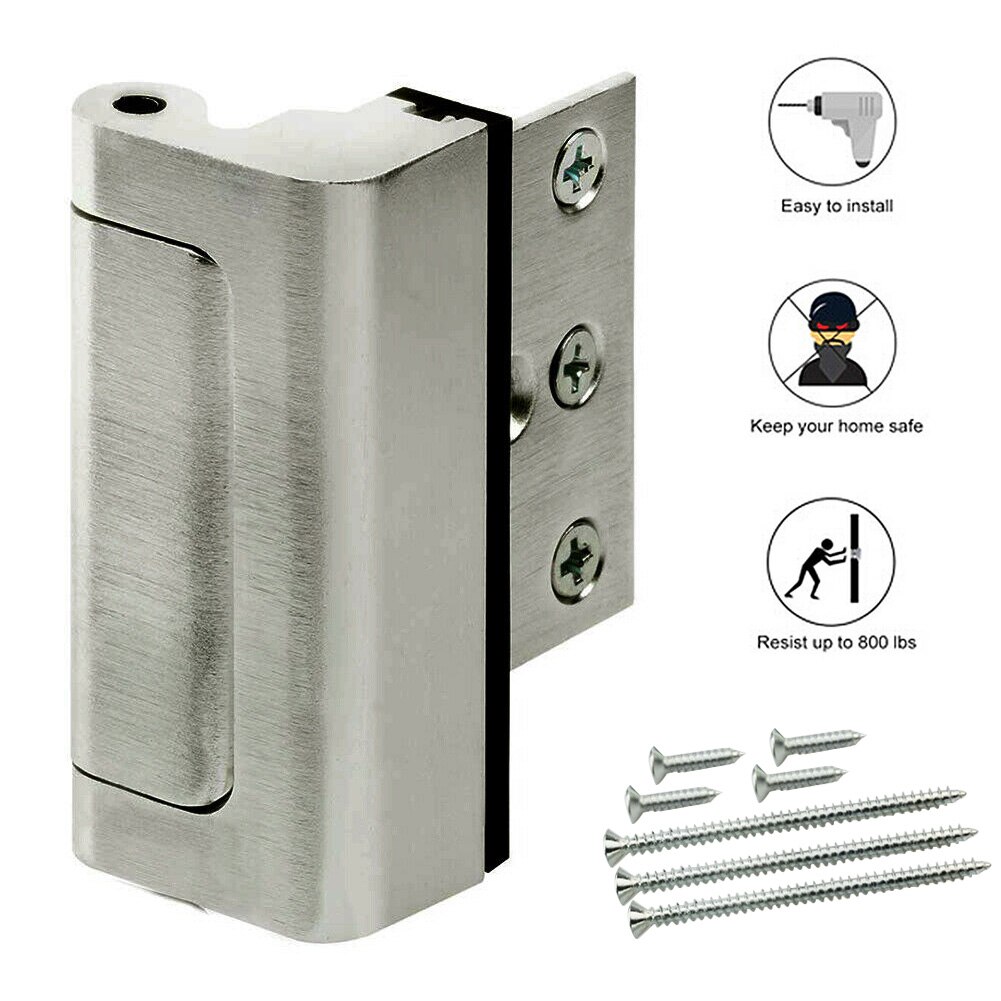 Aluminiumslegering dørforstærkningslås med skruer u dørforstærkningslås forsvarer sikkerhedsdørstopper