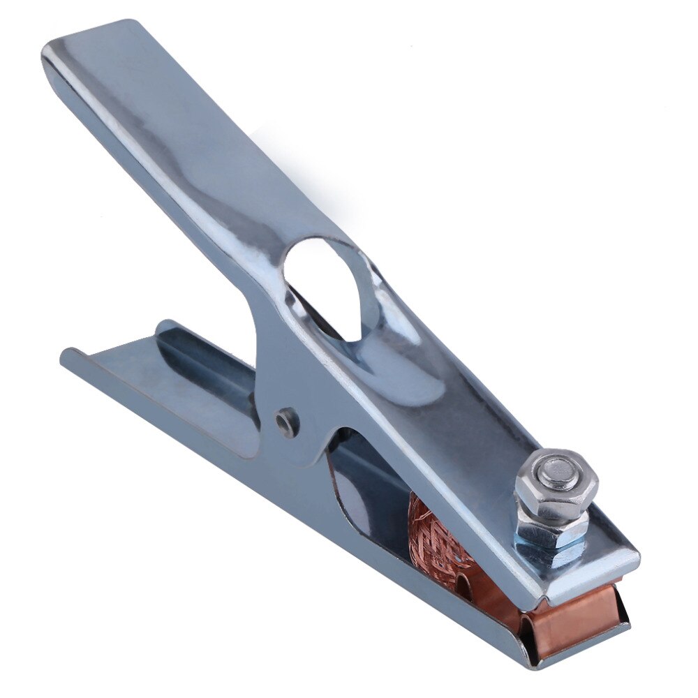 Practical 300A Grounding Welding Manual Welders Arc Earth Chrome-Plated Cable Clip Electrical Clamp Copper Gripping
