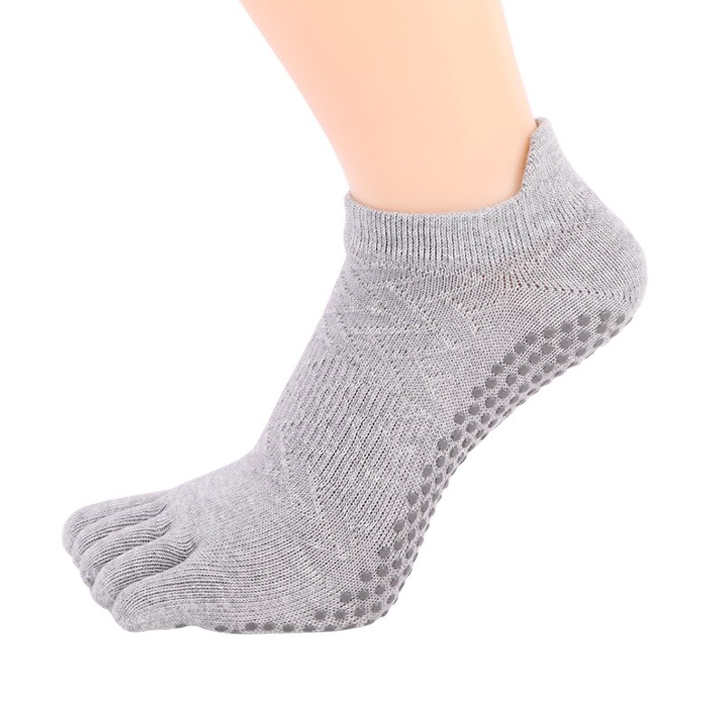 Vrouwen Split Tenen Yoga Sokken Siliconen Antislip Pilates Sokken Dames Katoenen Vijf-Vinger Sport Sokken Ballet MKG819
