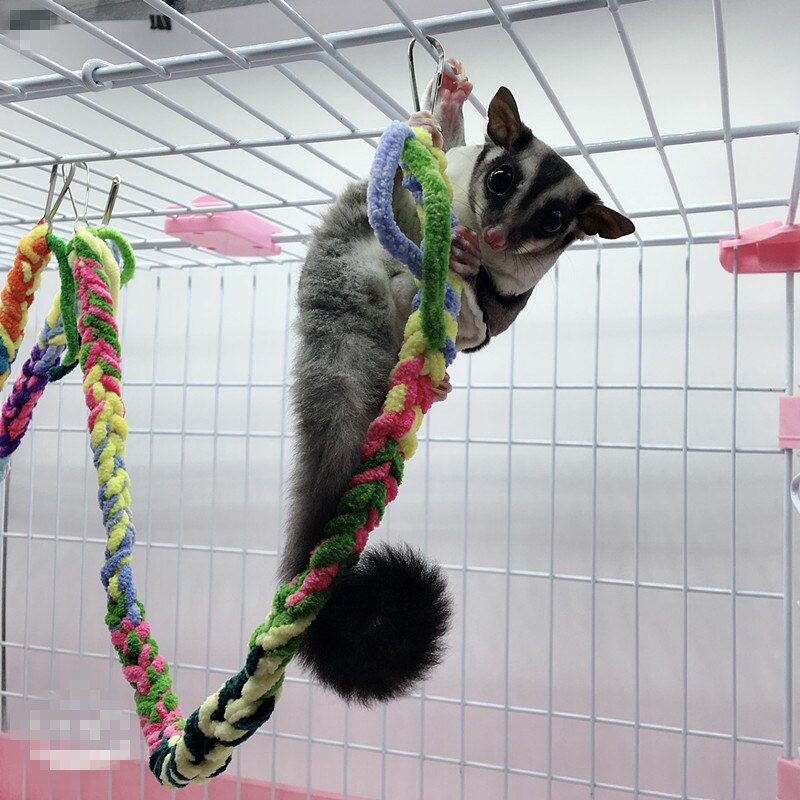 1 PC Bird Toy Suspension Bridge Rope Climbing Fun Parrot Bird Bite Toy Swing Cage Chew Toy Acrylic