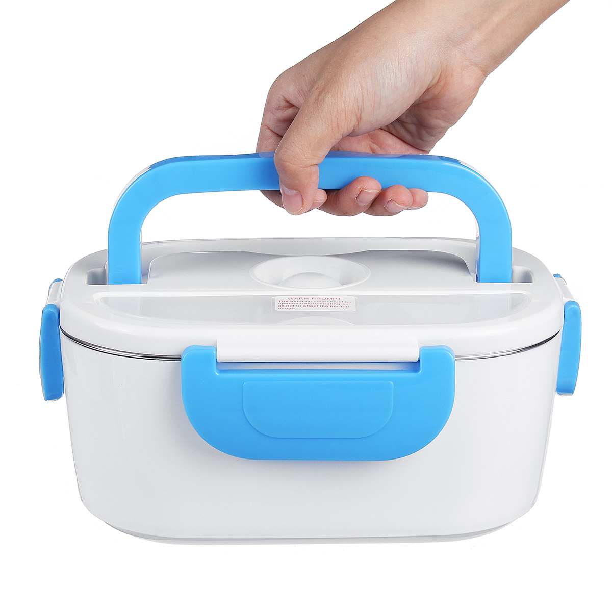 12V 110V 220V Electric Heated Lunch Box Food Warmer Container Thermostat Stainless Steel Rice Cooker Dinnerware Set For Car Home