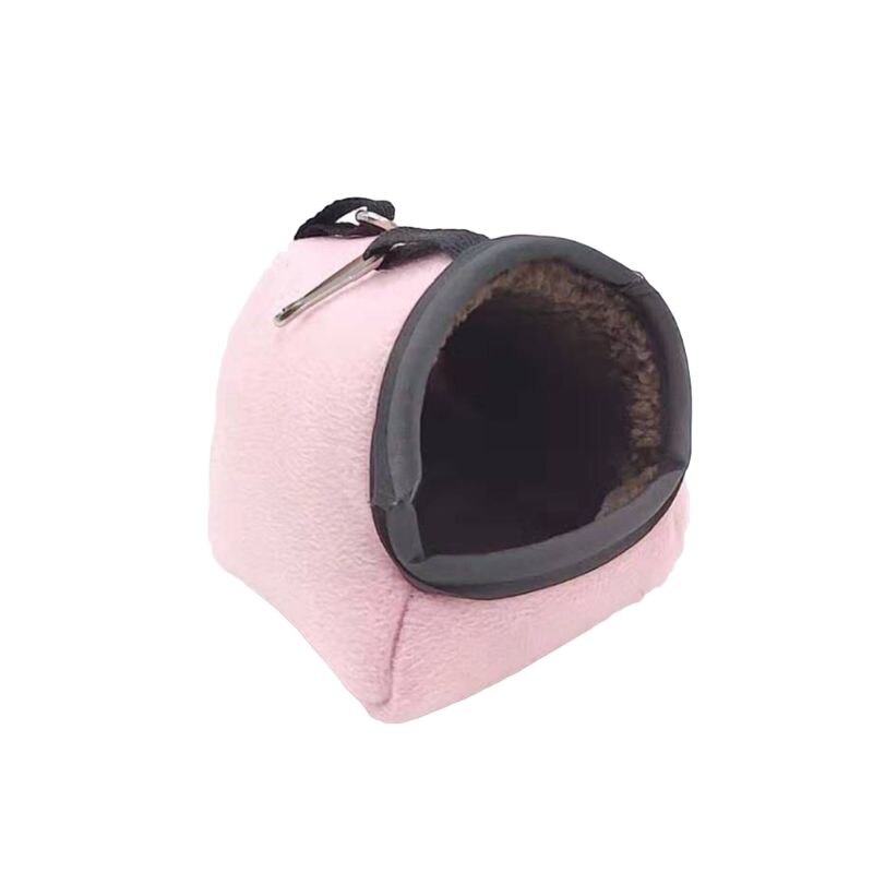 Chomik świnka morska klatka miękkie małe zwierzę łóżko mini mysz robić zawieszania gniazdo 40JA: Różowy