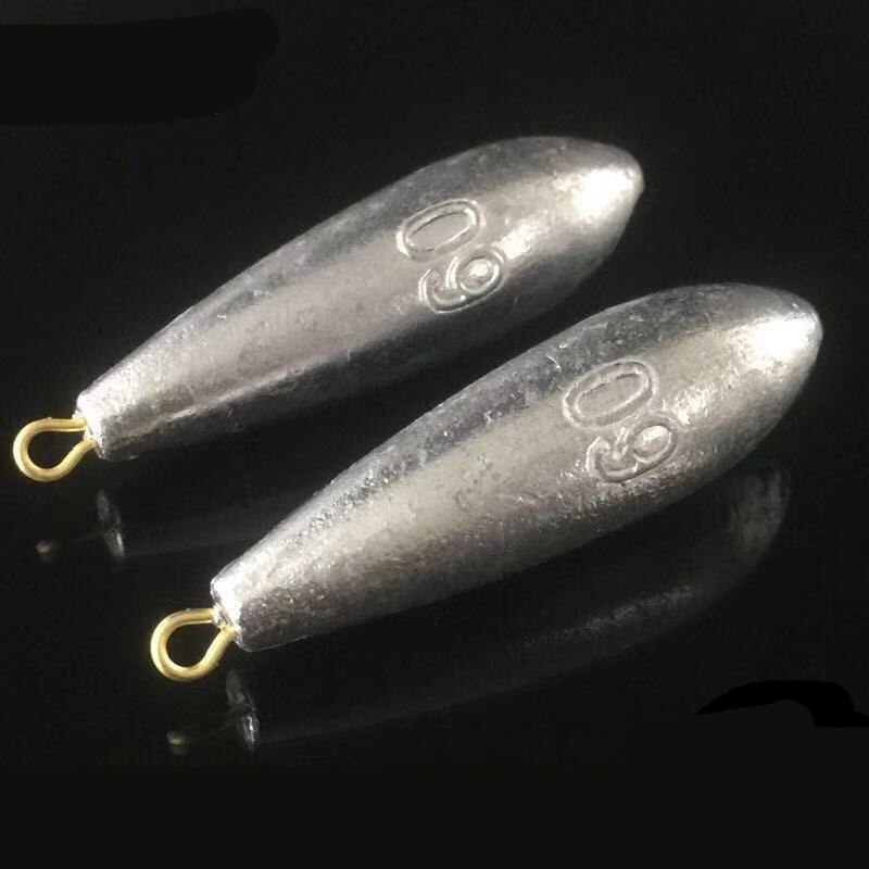 1pack 5g-1000g Lead Sinkers Water Lead Weights Oval Split Shot Olive In Line Fishing Tackle Accessories Hollow And Solid