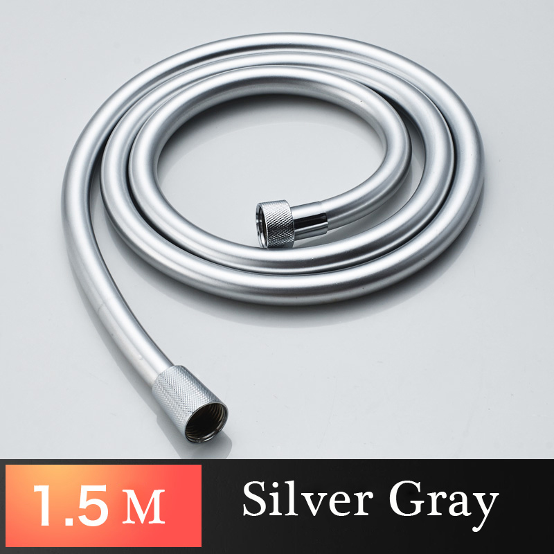 1.5m = 59 &quot; badeværelse udskiftning bruseslange håndbruser udskiftning fleksibel slange/rør sort bronze vandhane slangerør: Pvc krom