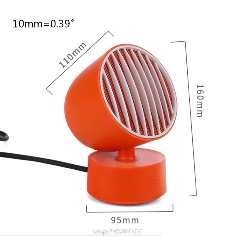 Mini Portable USB Electric Fan Heater Overheat Protection Energy Efficient Desktop Heater for Home Office D12 20
