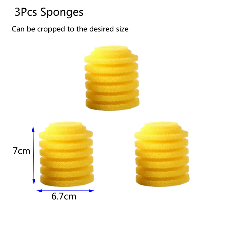 Taburete para excrementos de peces para acuario, filtro de succión para estiércol, recolector de pecera, esponjas bioquímicas con bolas multimedia, aumento de oxígeno: Negro
