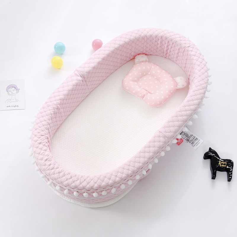 Multifunktion babynest seng til dreng transportabel spædbarn bomuld rejse seng vugge vugge nyfødt flytbar baby seng til pige: 2