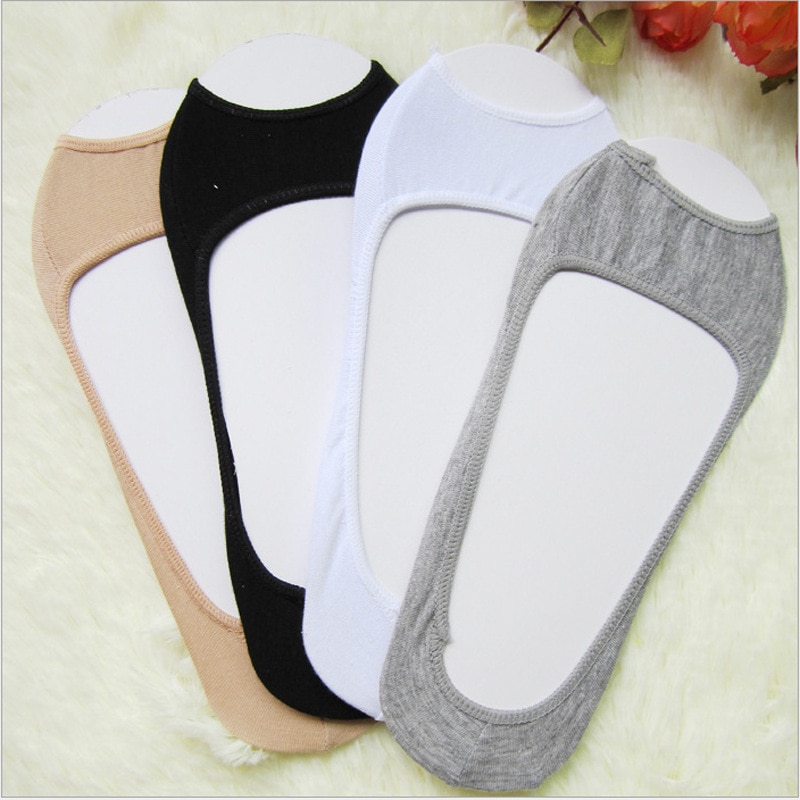 Lovely Women Modal Elastic Invisible Liner No Show Peds Low Cut Peep Toes Open Toe Socks SER88