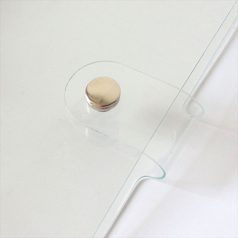 1pcTransparent Color Plastic Clip File Folder A5/A6/A7 Planner Agenda Notebook Loose Leaf Ring Binder School Office Supplies