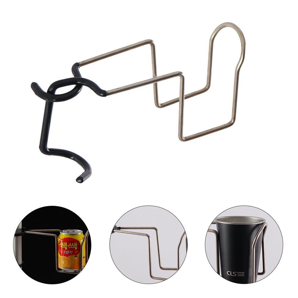 Stainless Steel Cup Holder Multi-Function Cup Stand Storage Rack for Outdoors