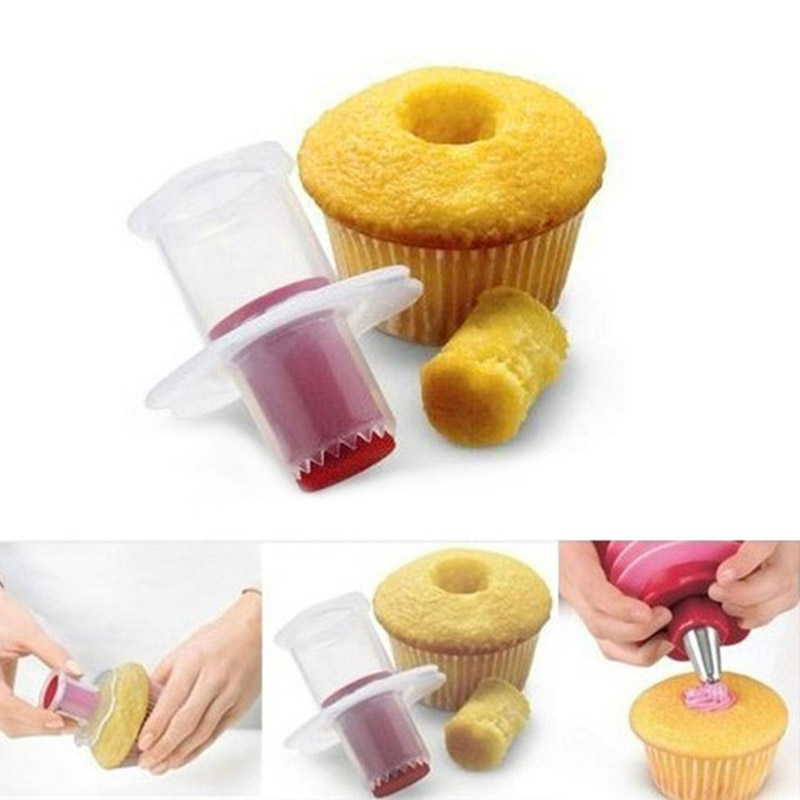 Bakken & pastry extra taart core remover taarten cupcake cake decorating gereedschap bakvormen kit thuis bakvorm cookies cutter