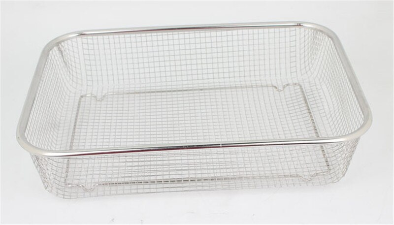 Colador cuadrado grueso de acero inoxidable, frutas y verduras rectangular utensilio de cocina para lavar, cesta de lavado para fregadero de cocina