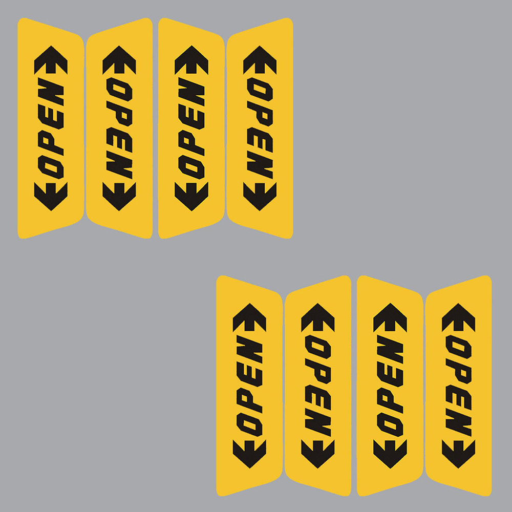 4Pcs Car Door Opening Reflective Sticker Safety Warning Sticker Auto Accessories Reflective Material Warning Tape For Car Safety: 8pcs