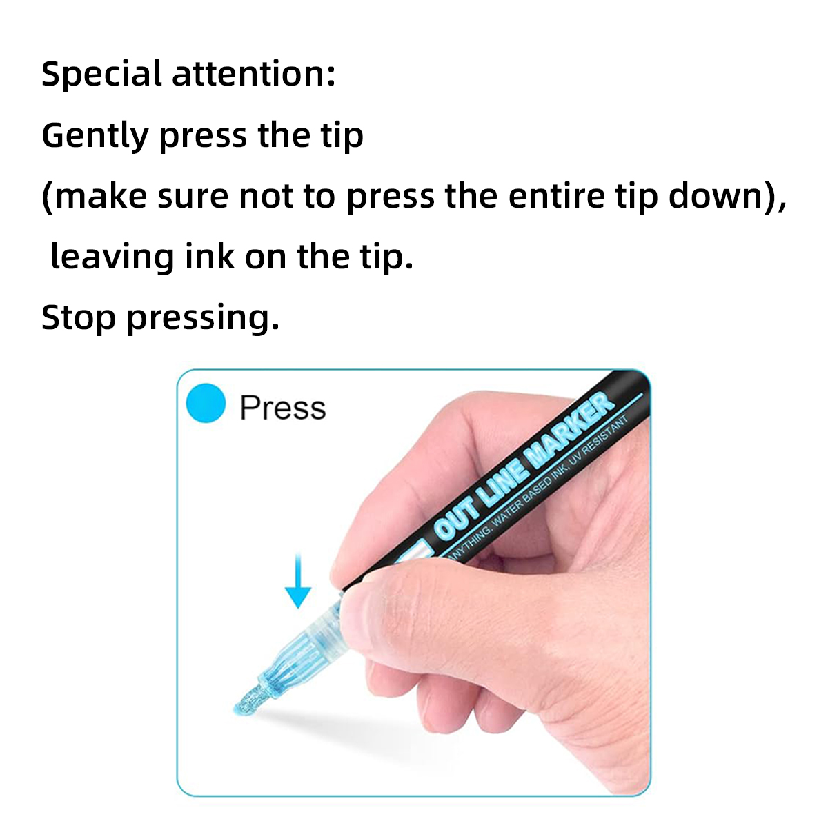 8/12 kleuren Flash-markering Dubbele lijn omtrekpen Gelpen Marker DIY Graffiti Schilderen Kleuren Tekening