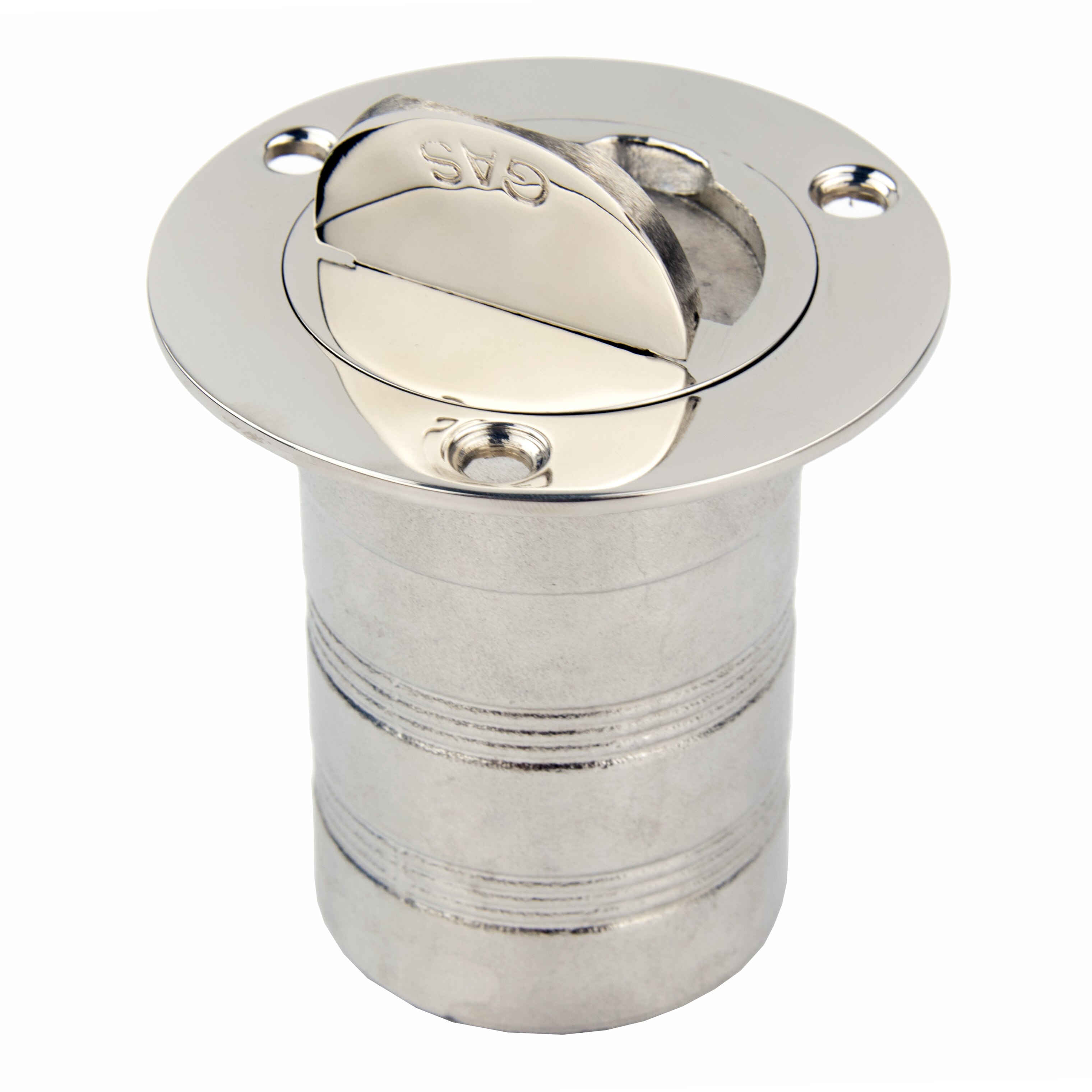 Marine Keyless Boat Fuel Gas Deck Fill / Filler Stainless Steel 316 - 2" - Gas