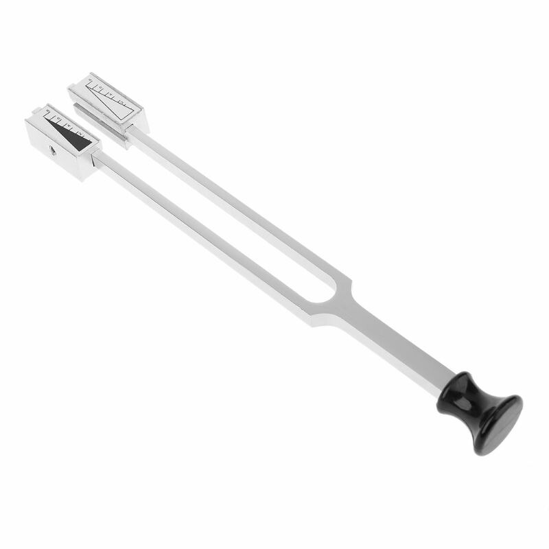 Stemvork 128 Hz, 19 cm aluminium met dempers - Professioneel Medisch