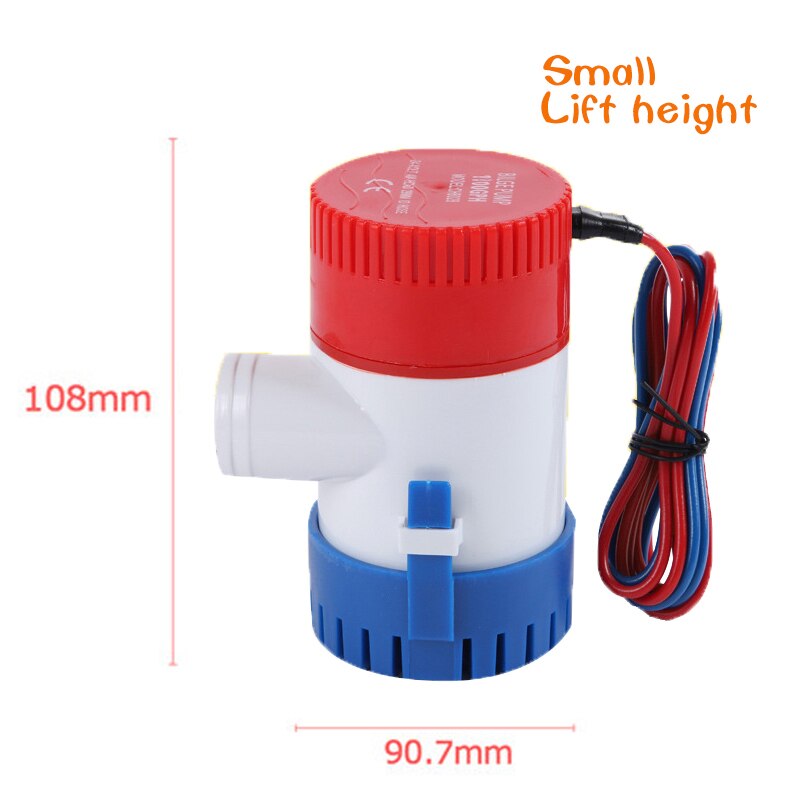 Lensepumpe 12v 1100 gph dc nedsenkbar pumpe marine oljetrommel cruiseskip vannpumpe liten miniatyr batteri elektrisk vannpumpe