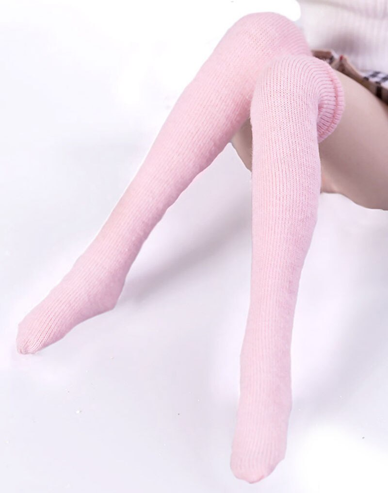 MM08 1/6 Skala Gamaschen Strümpfe Baumwolle Socken Kleidung Zubehör Für 12-zoll Weibliche Aktion Figur Körper: lang Rosa