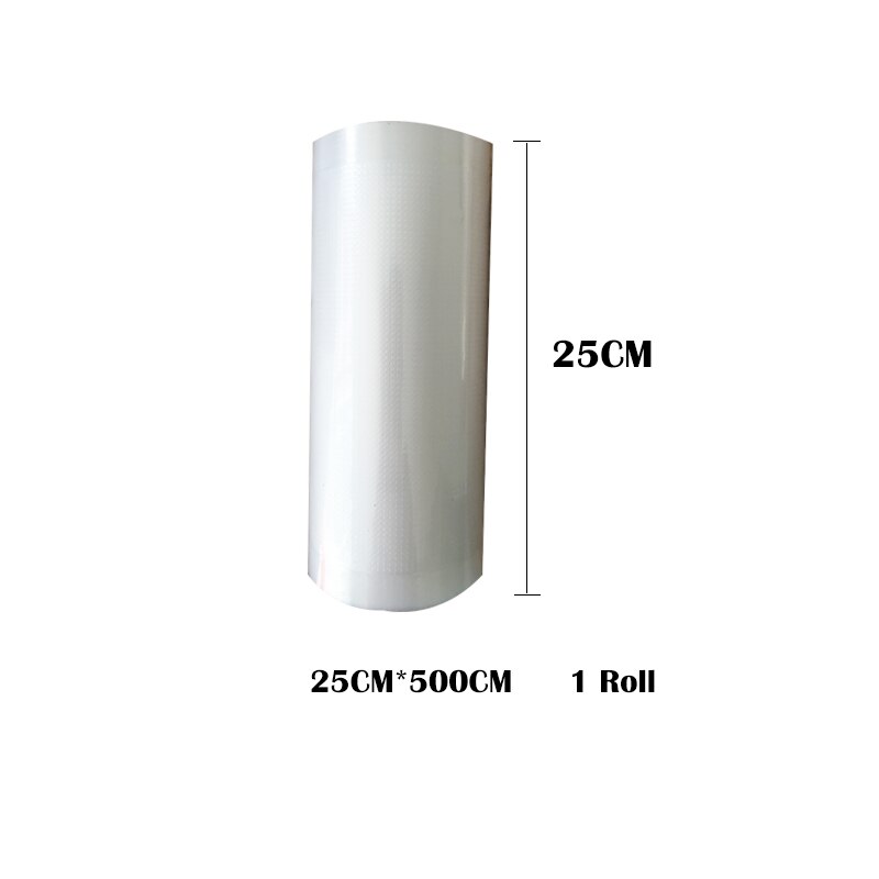 AGASHE Haushalt Lebensmittel schoner Vakuum tasche Lagerung Taschen Maschine Versiegelung Vakuum Versiegelung Taschen Lebensmittel Versiegelung Taschen Halten Lebensmittel Frisch 1 rolle: 25cmX500cm 1rollen