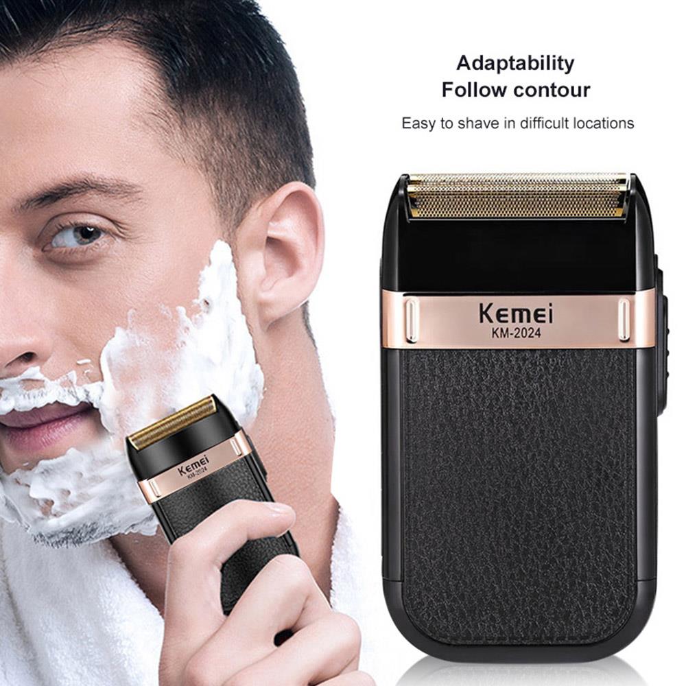 Hårtrimmer rustfritt stål klipper barberhøvel barber svart usb-lading smertefri trimmere barbering helse skjønnhet