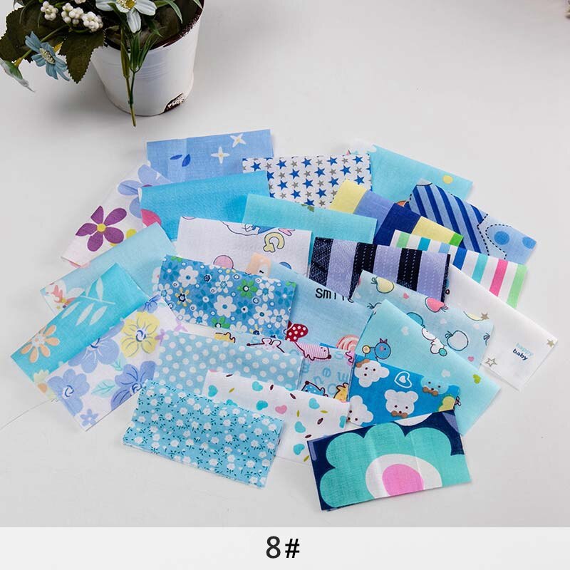25 Stuks 10*10Cm Bloemen Katoen Patchwork Stof Kerst Bedrukte Stof Voor Naaien Quilt Ambachten TJ0550: 8