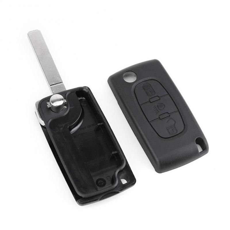 Auto Schlüssel Tragbare Falten kippen 3 Geschmack Fernbedienung Schlüssel fallen Hülse Für Citroen C2 C3 C4 C5 C6 Keyless Eintrag fob Verursachen Auto Alarm Abdeckung