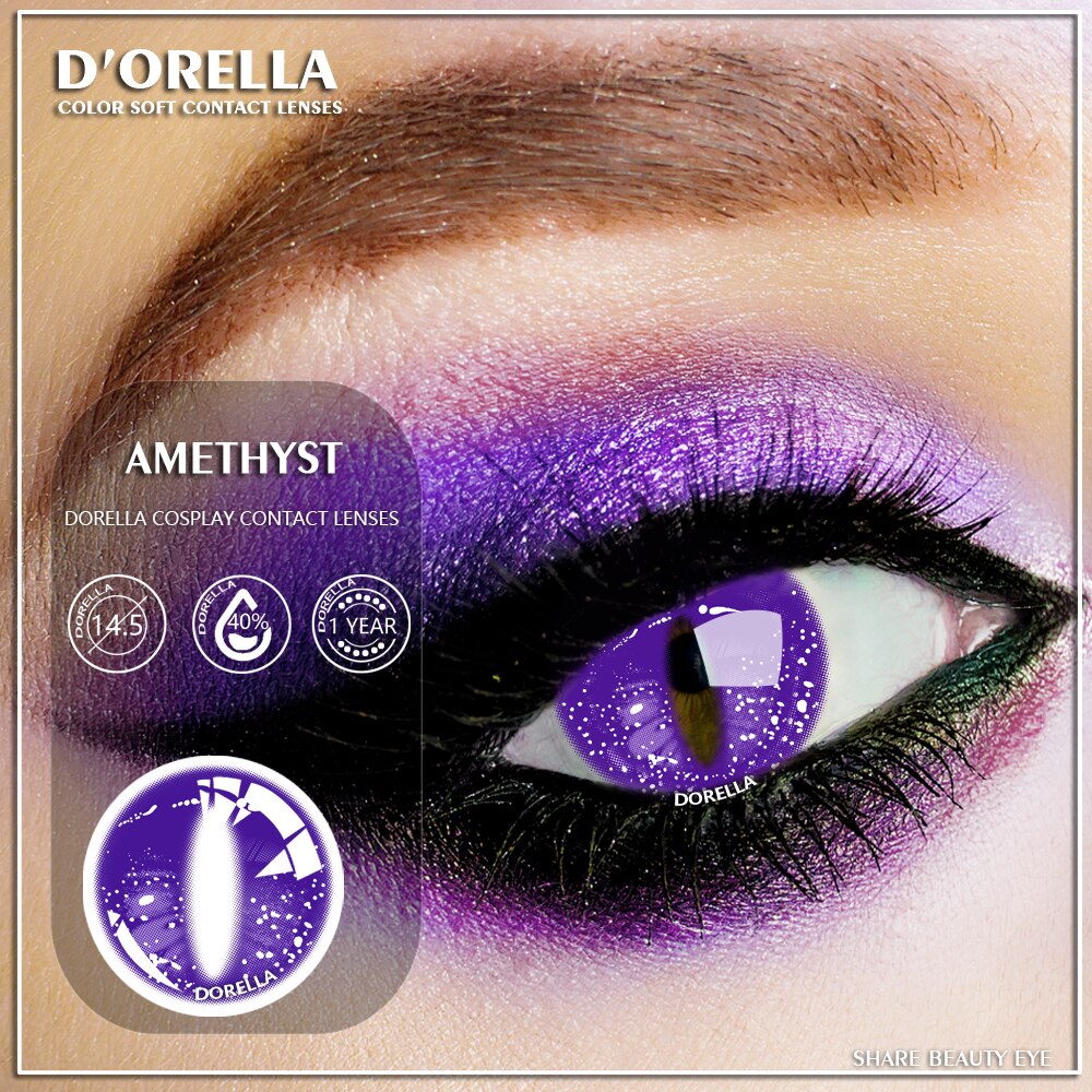 D 'orellalentillas de colores para Halloween, 1 p... Grandado