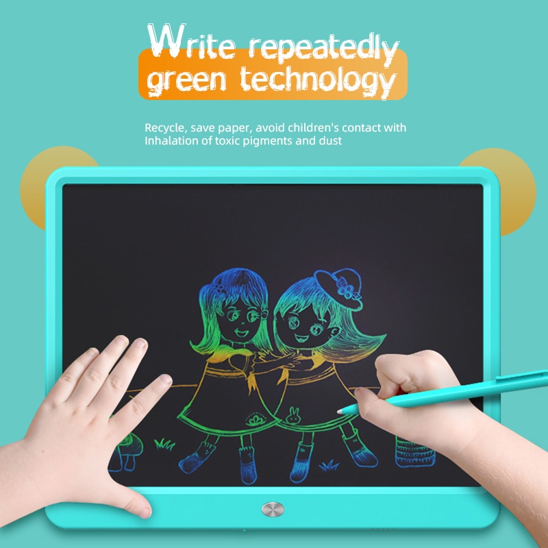 LCD Writing Tablet 15 Inch Drawing Handwriting Pad Message Graphics Board Kids Writing Board Lock Key One-Click Clear Child