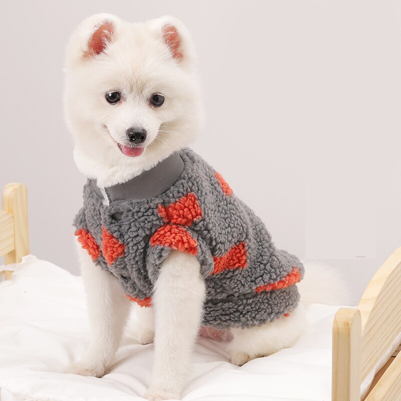 Dog Hoodie Fleece Coat Outfit Winter Doggie Puppy Small Dog Clothes Yorkshire Pomeranian Bichon Poodle Schnauzer Clothing